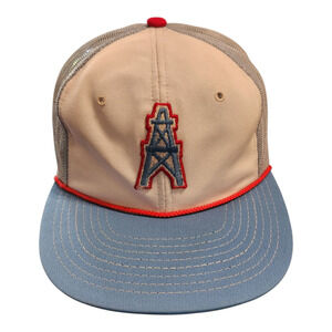 Vintage Houston Oilers Sports Specialties Snapback Trucker Hat‎
